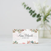Carte De Visite business card with flowers (Debout devant)