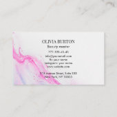 Carte De Visite Business card with stripe. (Dos)