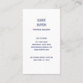 Carte De Visite Business card with texture background (Dos)