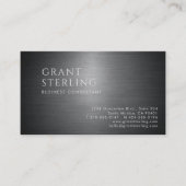 Carte De Visite Business Consultant Metallic QR Code (Devant)