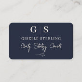 Carte De Visite Business Consultant Navy Blue (Devant)