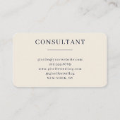 Carte De Visite Business Consultant Navy Blue (Dos)