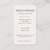 Carte De Visite Business Consultant Professional Photo  (Dos)