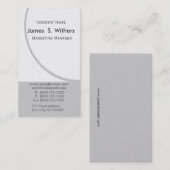 Carte De Visite Business Design Upscale Circulation Name (Devant / Derrière)