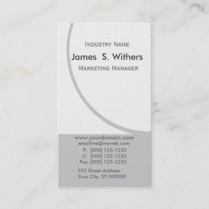 Carte De Visite Business Design Upscale Circulation Name