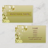 Carte De Visite business_floral (Devant / Derrière)