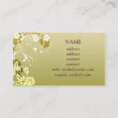 Carte De Visite business_floral (Dos)