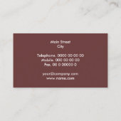 Carte De Visite business_florist (Dos)