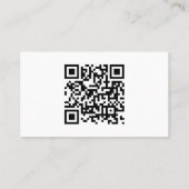 Carte De Visite Business Logo Monogram Scannable Website (Dos)
