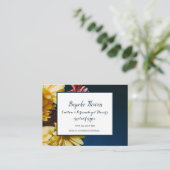 Carte De Visite business merci aux fleurs faites maison (Debout devant)