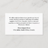 Carte De Visite Business Monogram Simple Basic Classic (Dos)