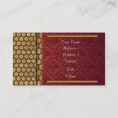 Carte De Visite business_profile (Dos)