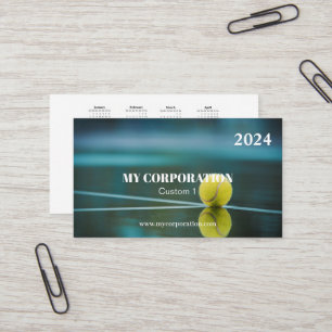 Carte De Visite Business Sport Pocket Calendar 2024