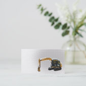 Carte De Visite businesscard de bêcheur mécanique de construction (Debout devant)