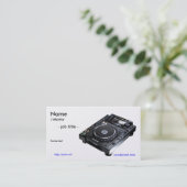 Carte De Visite Businesscard du DJ (Debout devant)