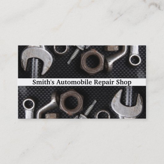 Carte De Visite BusinessCard : Outil de banc de mécanique (Devant)