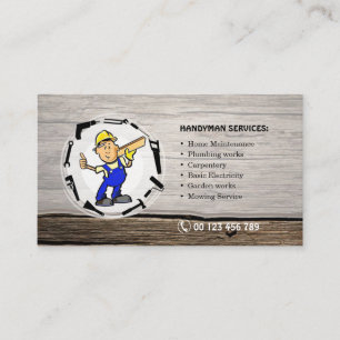 Carte De Visite Businesscard pour des services de bricoleur