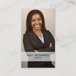 Carte De Visite businesscards turquoises élégants d'immobiliers de