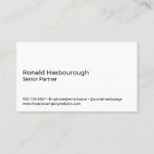 Carte De Visite Businessman Dessine Graphique de graphique financi (Dos)