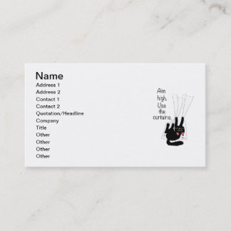 Carte De Visite But haut. Utilisez les rideaux
