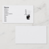 Carte De Visite But haut. Utilisez les rideaux (Devant / Derrière)