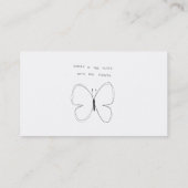 Carte De Visite butterfly (Dos)