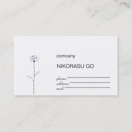 Carte De Visite butterfly (Devant)