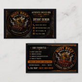 Carte De Visite Buzy Bee BBQ (Devant / Derrière)