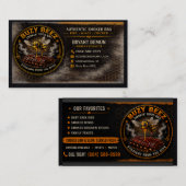 Carte De Visite Buzy Bee BBQ (Devant / Derrière)
