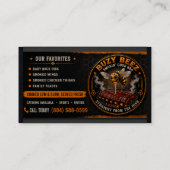 Carte De Visite Buzy Bee BBQ (Dos)