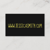 Carte De Visite Buzz de l'insecte du bourdon d'abeille jaune noir (Dos)