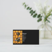 Carte De Visite Buzz de mignonnes abeilles Honeycomb (Debout devant)