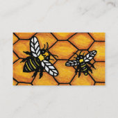Carte De Visite Buzz de mignonnes abeilles Honeycomb (Dos)