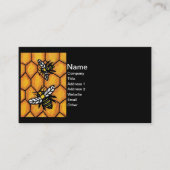Carte De Visite Buzz de mignonnes abeilles Honeycomb (Devant)
