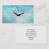 Carte De Visite Buzzard en vol 3 (Devant / Derrière)