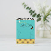 Carte de visite C2 d'abeille d'anniversaire (Debout devant)