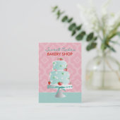 Carte de visite C de gâteau de fraise (Debout devant)