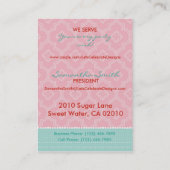 Carte de visite C de gâteau de fraise (Dos)