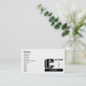 Carte De Visite C est pour des grues (Debout devant)