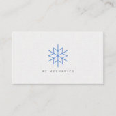 Carte de visite CA Blue Snowflake (Devant)