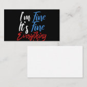 Carte De Visite Ça va, tout va bien (Devant / Derrière)