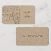 Carte De Visite Cabine de cuisine (Devant / Derrière)