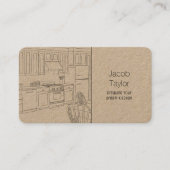 Carte De Visite Cabine de cuisine QR (Devant)