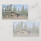Carte De Visite cabine de log Canyon Village (Devant / Derrière)