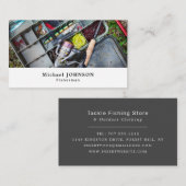 Carte De Visite Cabine de pêche, Pêcheur, Boutique de pêche (Devant / Derrière)