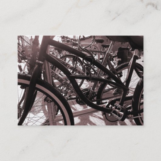 Carte De Visite Cabine de vélos - Bed & Breakfast aux tons chauds (Devant)