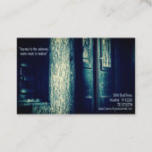 Carte De Visite Cabine Déplaisant de l'enquêteur paranormal (Dos)