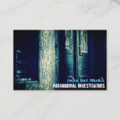 Carte De Visite Cabine Déplaisant de l'enquêteur paranormal (Devant)