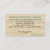 Carte De Visite Cabine et collecte de moissonneuse de cartel (Dos)