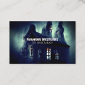 Carte De Visite Cabine hanté par un enquêteur paranormal (Devant)